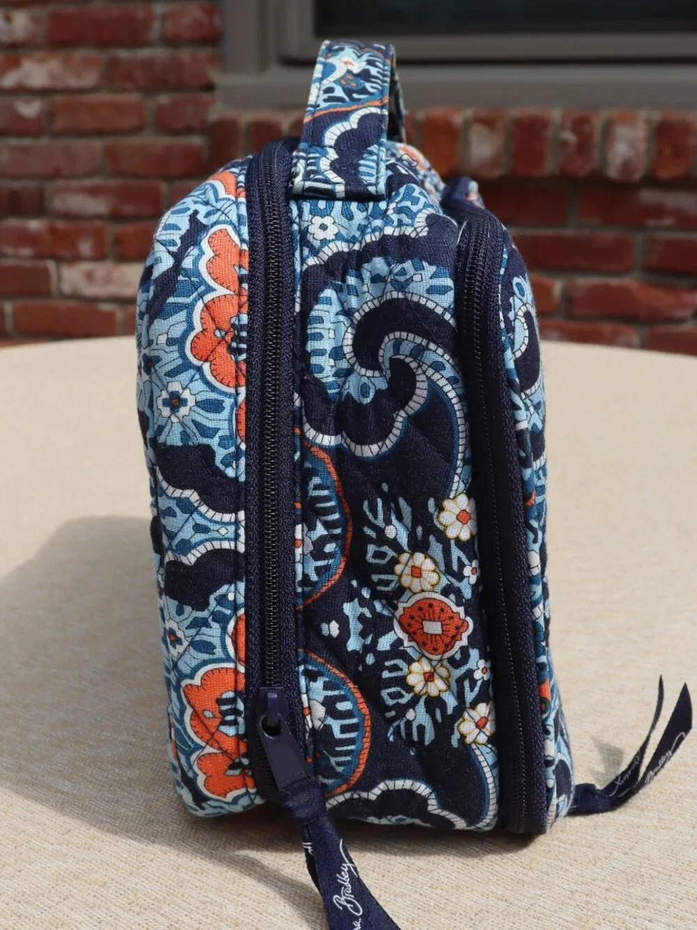 Vera Bradley Ultimate Travel Case Marrakech (Blue and Orange) Retired Pattern